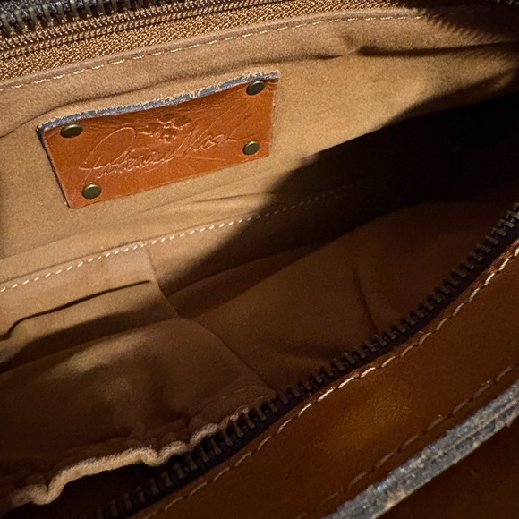 Patricia Nash Embossed Leather Shoulder Bag in Tan - Picture 8 of 12